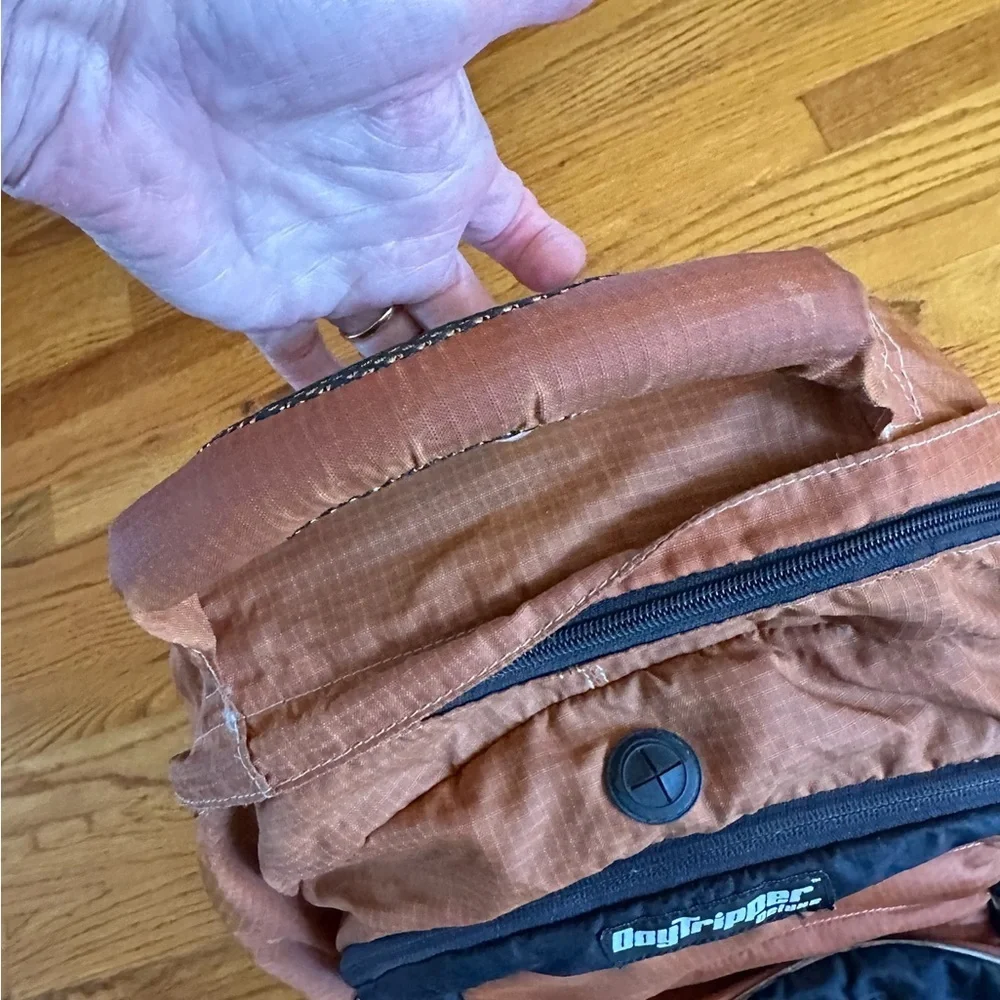 Stylish Copper and Black Backpack